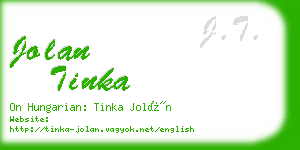 jolan tinka business card